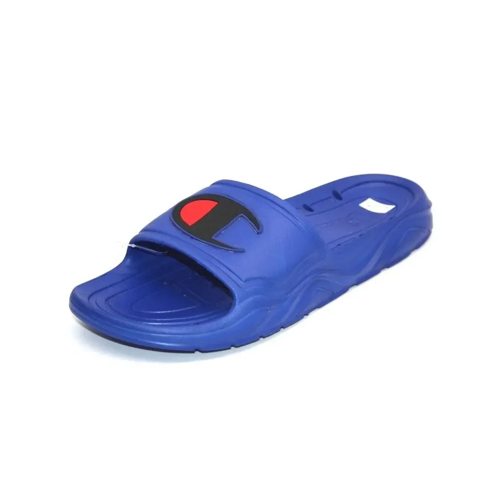 NEW Champion Mens Hydro C Slide Sandals Blue CP101063M Size 9